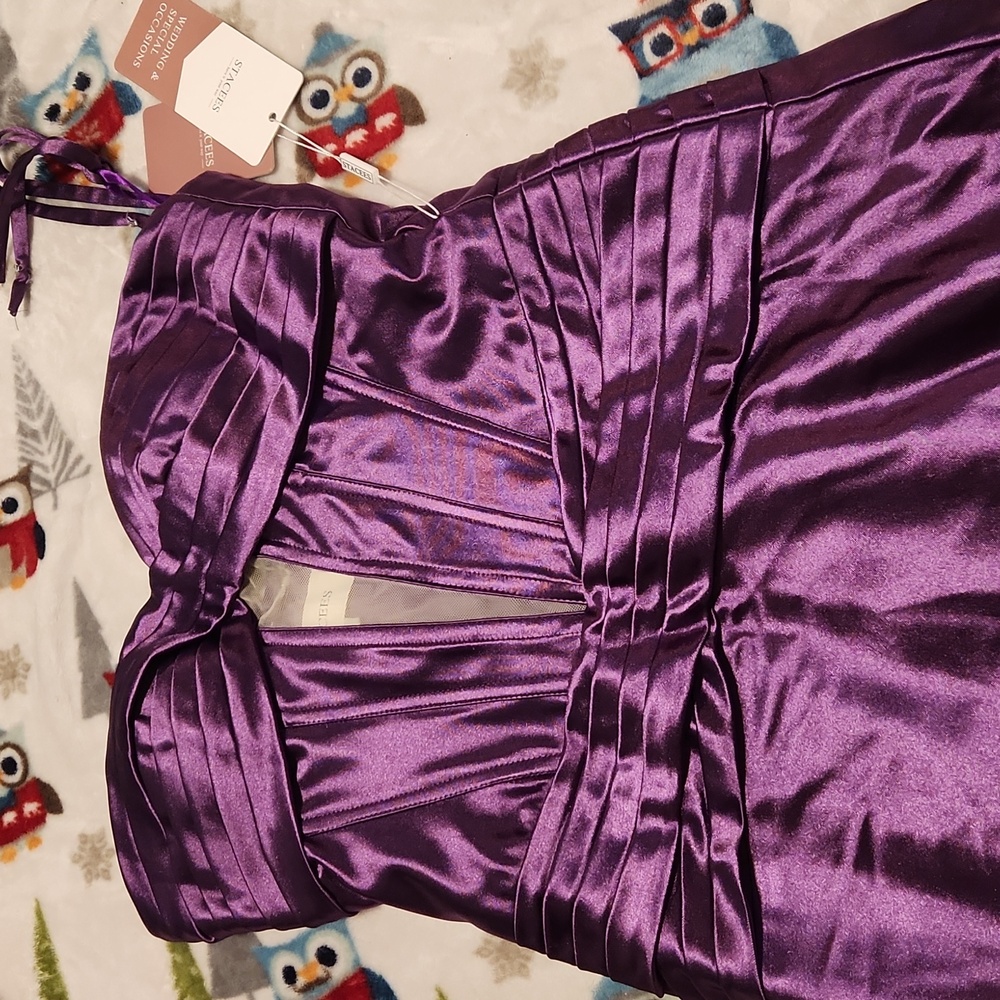 Elegant Purple Mini Dress